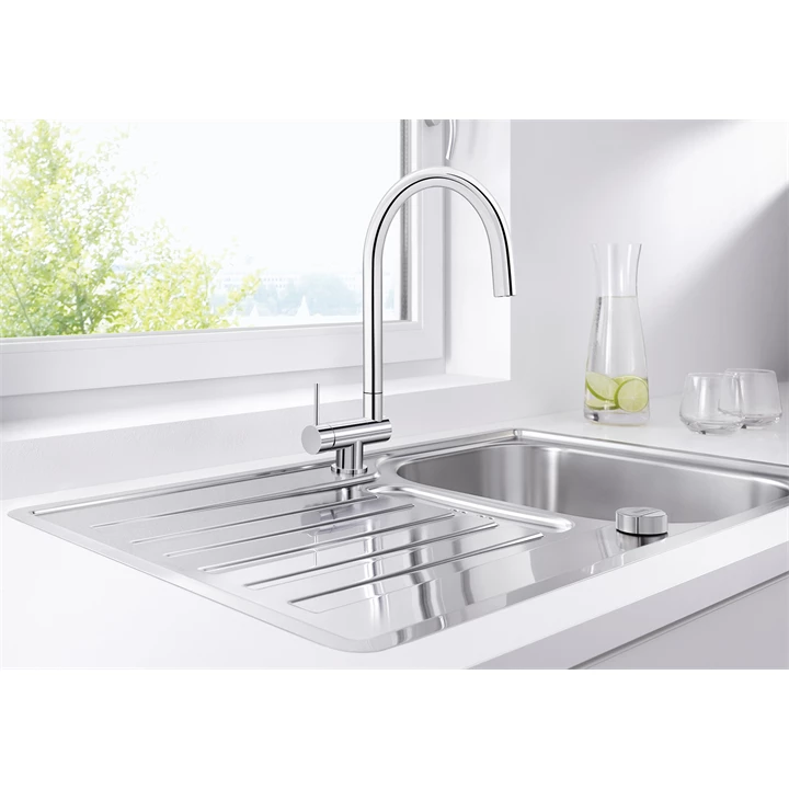 Blanco CORESSA-F ablak elé szerelhető csaptelep, balos karral, króm, magasnyomású 521544 Blanco CORESSA-F ablak elé szerelhető csaptelep, balos karral, króm, magasnyomású 521544