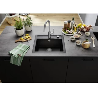 Blanco DALAGO 5 SILGRANIT mosogatótálca, törtfehér, excenter 527061 Blanco DALAGO 5 SILGRANIT mosogatótálca, törtfehér, excenter 527061