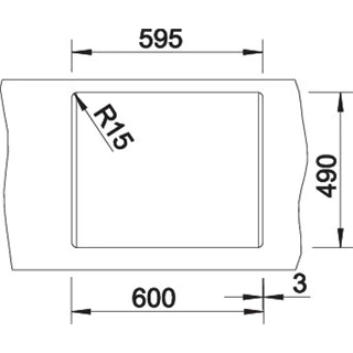 Blanco DALAGO 6 Silgranit mosogatótálca excenter nélkül, fehér 514199 Blanco DALAGO 6 Silgranit mosogatótálca excenter nélkül, fehér 514199