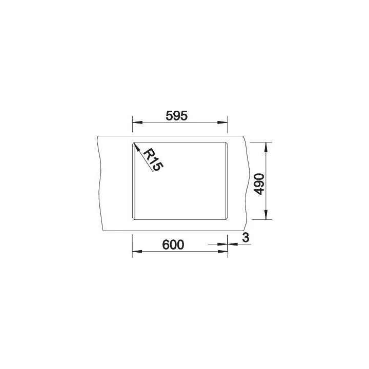 Blanco DALAGO 6 Silgranit mosogatótálca excenter nélkül, fehér 514199 Blanco DALAGO 6 Silgranit mosogatótálca excenter nélkül, fehér 514199