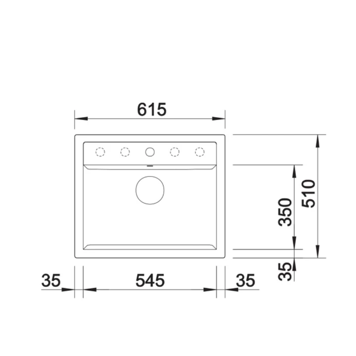 Blanco DALAGO 6 SILGRANIT mosogatótálca, törtfehér, excenter 527063