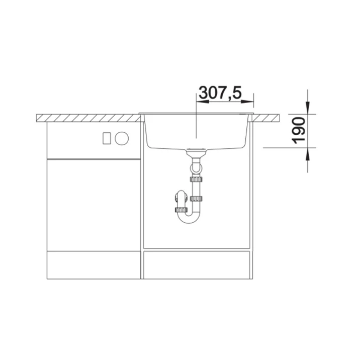Blanco DALAGO 6 SILGRANIT mosogatótálca, törtfehér, excenter 527063