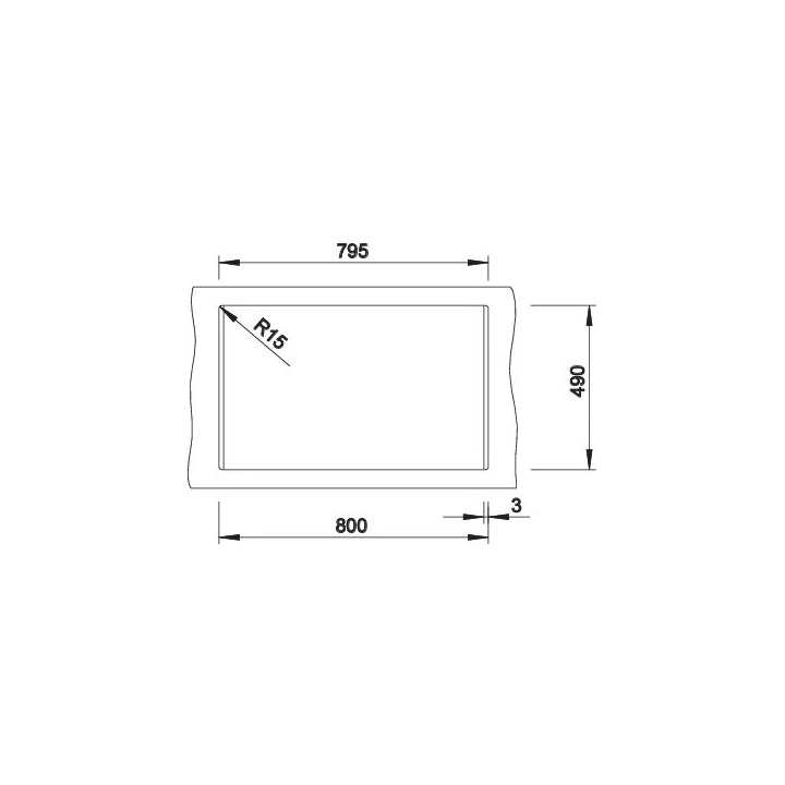 Blanco DALAGO 8 Silgranit mosogatótálca excenter nélkül, fehér 516633 Blanco DALAGO 8 Silgranit mosogatótálca excenter nélkül, fehér 516633