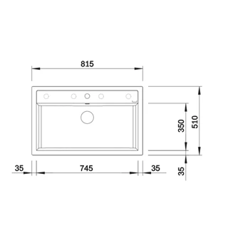 Blanco DALAGO 8 SILGRANIT mosogatótálca, törtfehér, excenter 527065