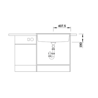 Blanco DALAGO 8 SILGRANIT mosogatótálca, törtfehér, excenter 527065