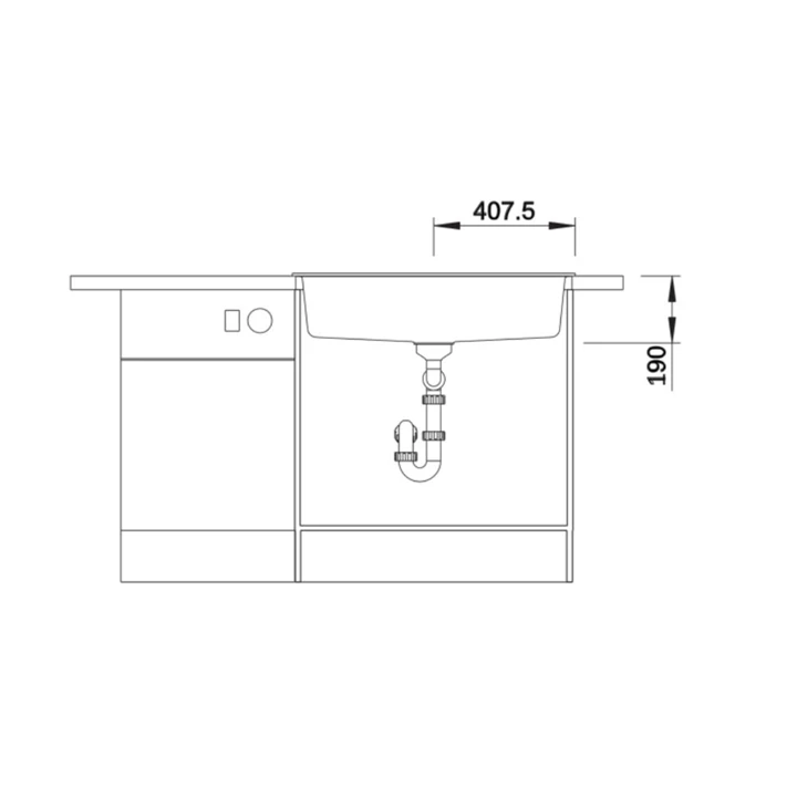 Blanco DALAGO 8 SILGRANIT mosogatótálca, törtfehér, excenter 527065