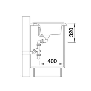 Blanco DALAGO 8 SILGRANIT mosogatótálca, törtfehér, excenter 527065