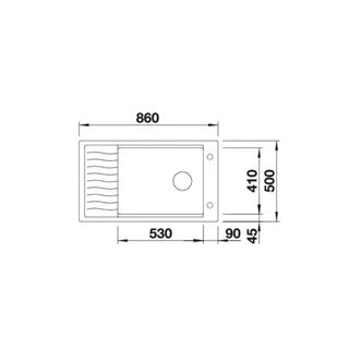 Blanco ELON XL 6 S SILGRANIT mosogatótálca, vulkánszürke, excenter nélkül 527252 Blanco ELON XL 6 S SILGRANIT mosogatótálca, vulkánszürke, excenter nélkül 527252