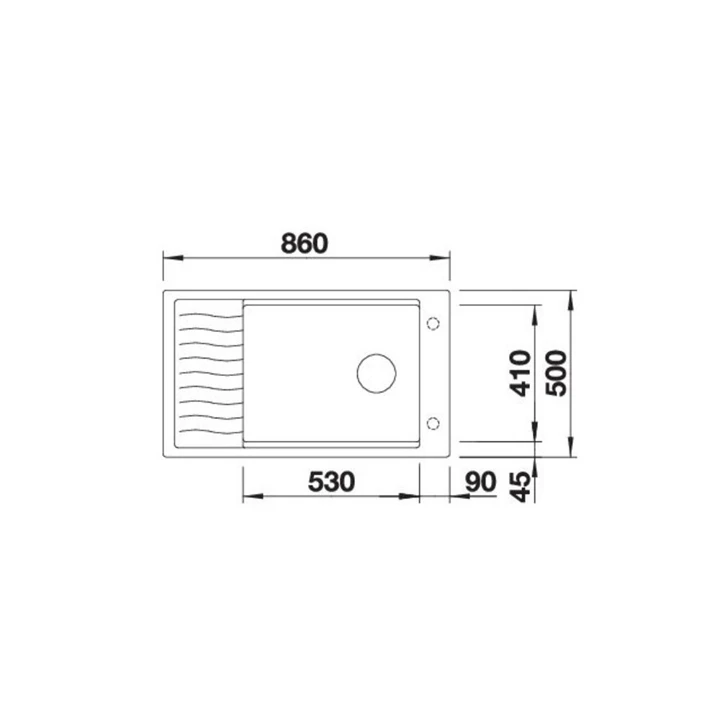 Blanco ELON XL 6 S SILGRANIT mosogatótálca, vulkánszürke, excenter nélkül 527252 Blanco ELON XL 6 S SILGRANIT mosogatótálca, vulkánszürke, excenter nélkül 527252