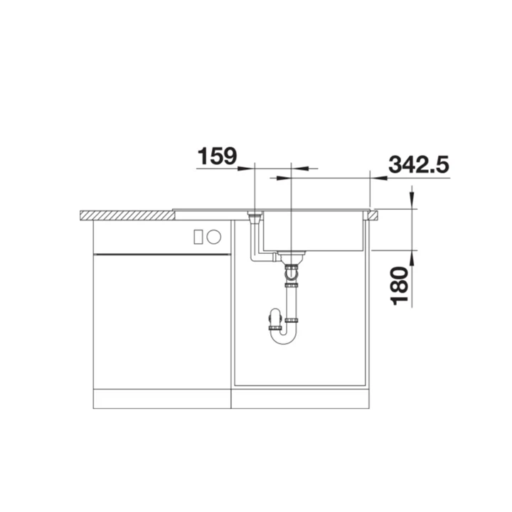 Blanco FAVUM XL 6 S SILGRANIT mosogatótálca, kávé, tartozék nélkül, excenter nélkül 524238