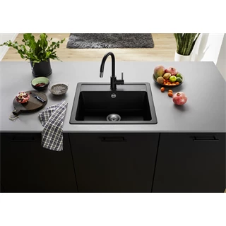 Blanco LEGRA 6 SILGRANIT mosogatótálca, fekete, excenter nélkül, tartozékok nélkül 526084 Blanco LEGRA 6 SILGRANIT mosogatótálca, fekete, excenter nélkül, tartozékok nélkül 526084