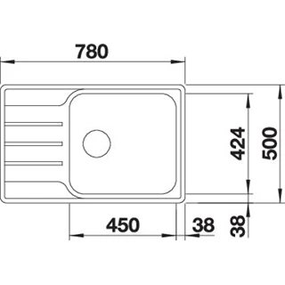 Blanco LEMIS XL 6S-IF Compact rozsdamentes acél mosogatótálca, csaplyuk nélkül 525111 Blanco LEMIS XL 6S-IF Compact rozsdamentes acél mosogatótálca, csaplyuk nélkül 525111