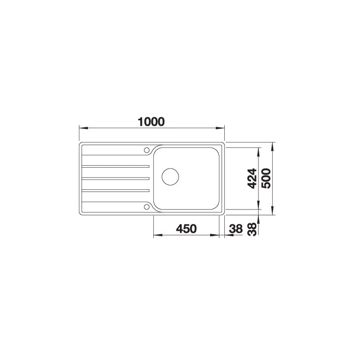 Blanco LEMIS XL 6S-IF fényezett rozsdamentes acél mosogatótálca, két furat 523035 Blanco LEMIS XL 6S-IF fényezett rozsdamentes acél mosogatótálca, két furat 523035