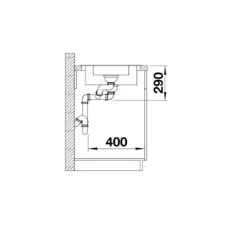Blanco LIVIT II 6S mosogatótálca, fényezett rozsdamentes acél, excenter 526624 Blanco LIVIT II 6S mosogatótálca, fényezett rozsdamentes acél, excenter 526624