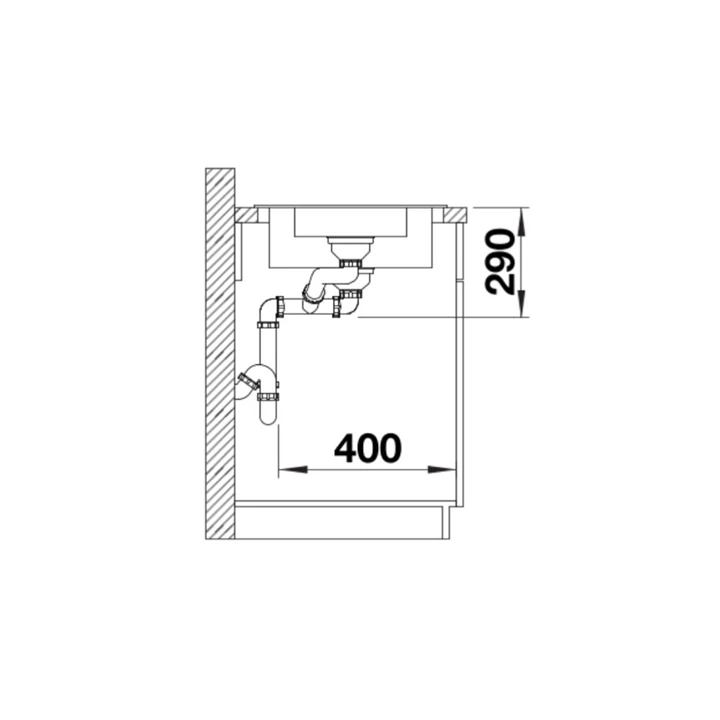 Blanco LIVIT II 6S mosogatótálca, fényezett rozsdamentes acél, excenter 526624 Blanco LIVIT II 6S mosogatótálca, fényezett rozsdamentes acél, excenter 526624