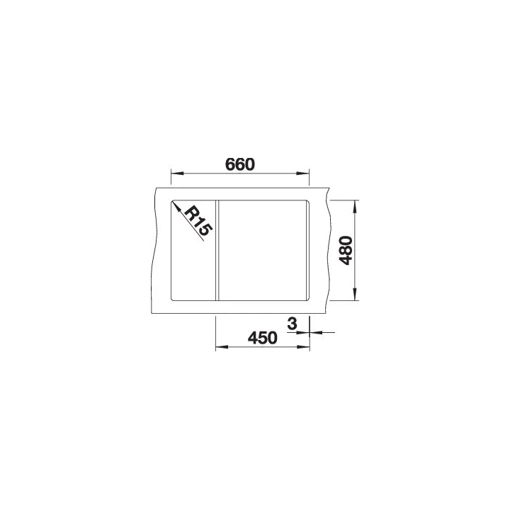 Blanco METRA 45 S Compact Silgranit mosogatótálca excenter nélkül, antracit 519561 Blanco METRA 45 S Compact Silgranit mosogatótálca excenter nélkül, antracit 519561