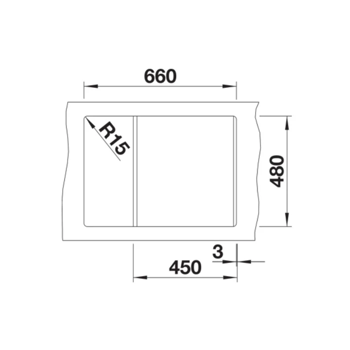 Blanco METRA 45 S COMPACT silgranit mosogatótálca, törtfehér, excenter nélkül 527103 Blanco METRA 45 S COMPACT silgranit mosogatótálca, törtfehér, excenter nélkül 527103