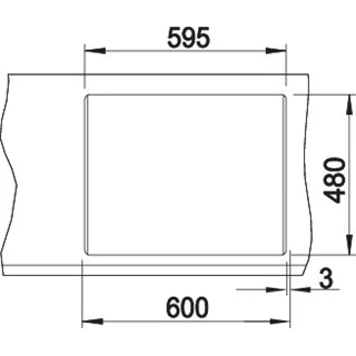 BLANCO METRA 6 Silgranit mosogatótálca excenter nélkül, antracit 516179 BLANCO METRA 6 Silgranit mosogatótálca excenter nélkül, antracit 516179
