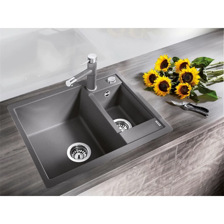 Blanco METRA 6 SILGRANIT mosogatótálca, vulkánszürke, tartozékok nélkül, excenter nélkül 527296 Blanco METRA 6 SILGRANIT mosogatótálca, vulkánszürke, tartozékok nélkül, excenter nélkül 527296