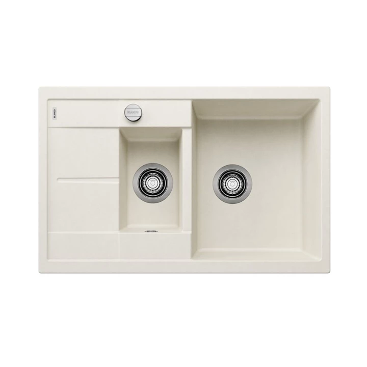 Blanco METRA 6 S COMPACT silgranit mosogatótálca, törtfehér, excenter 527114 Blanco METRA 6 S COMPACT silgranit mosogatótálca, törtfehér, excenter 527114