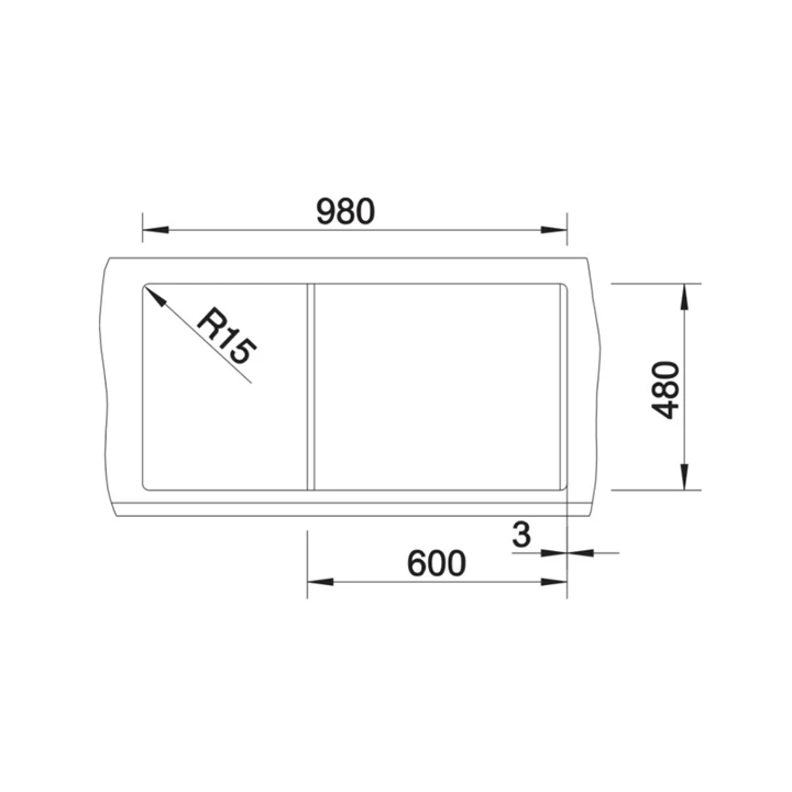 Blanco METRA XL 6 S SILGRANIT mosogatótálca, vulkánszürke, excenter nélkül 527307 Blanco METRA XL 6 S SILGRANIT mosogatótálca, vulkánszürke, excenter nélkül 527307