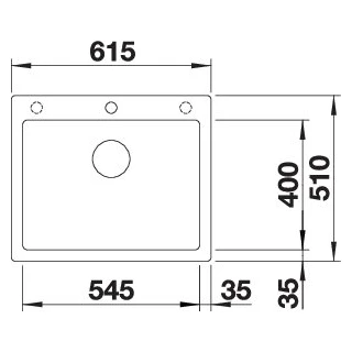 Blanco PLEON 6 Silgranit mosogatótálca excenter nélkül, antracit 521678 Blanco PLEON 6 Silgranit mosogatótálca excenter nélkül, antracit 521678
