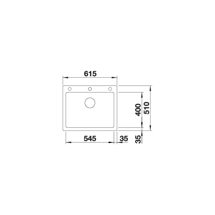 Blanco PLEON 6 Silgranit mosogatótálca excenter nélkül, antracit 521678 Blanco PLEON 6 Silgranit mosogatótálca excenter nélkül, antracit 521678