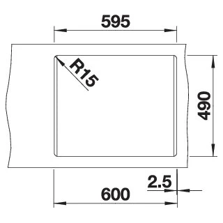 Blanco PLEON 6 Silgranit mosogatótálca excenter nélkül, antracit 521678 Blanco PLEON 6 Silgranit mosogatótálca excenter nélkül, antracit 521678