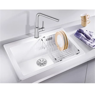 Blanco PLEON 6 SILGRANIT mosogatótálca, törtfehér, tartozékok nélkül, excenter nélkül 527137 Blanco PLEON 6 SILGRANIT mosogatótálca, törtfehér, tartozékok nélkül, excenter nélkül 527137