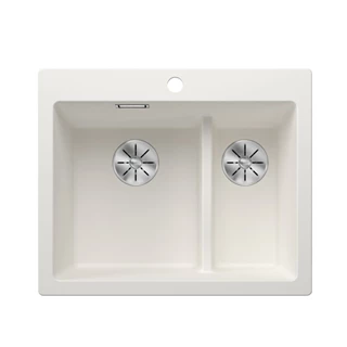 Blanco PLEON 6 Split Silgranit mosogatótálca excenter nélkül, fehér 521693 Blanco PLEON 6 Split Silgranit mosogatótálca excenter nélkül, fehér 521693