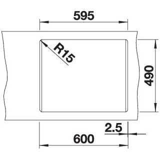 Blanco PLEON 6 SPLIT SILGRANIT mosogatótálca, fekete, tartozékok nélkül, excenter nélkül 525955