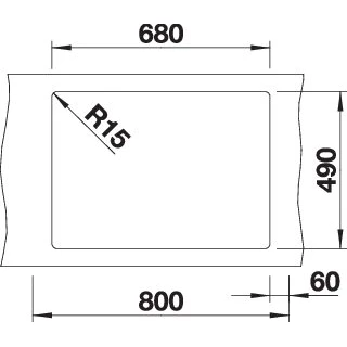 Blanco PLEON 8 Silgranit mosogatótálca excenter nélkül, antracit, InFino 523043
