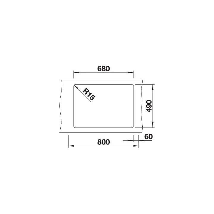 Blanco PLEON 8 Silgranit mosogatótálca excenter nélkül, antracit, InFino 523043