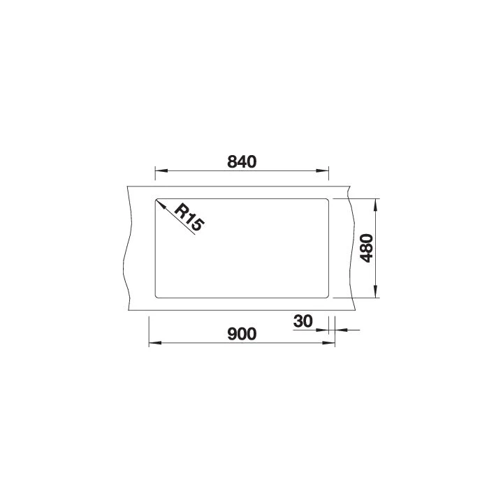 Blanco PLEON 9 SILGRANIT mosogatótálca, fekete, tartozékok nélkül, excenter nélkül 525958