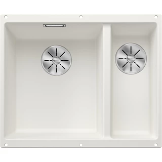 Blanco SUBLINE 340/160-U balos, Silgranit mosogatótálca excenter nélkül, fehér 523552 Blanco SUBLINE 340/160-U balos, Silgranit mosogatótálca excenter nélkül, fehér 523552