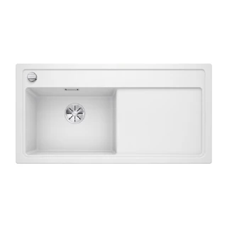 Blanco ZENAR XL 6S SILGRANIT mosogatótálca, fehér, balos medence, tartozék nélkül,  excenter 524001