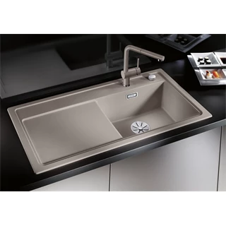 Blanco ZENAR XL 6S Silgranit mosogatótálca excenter nélkül, fekete bal 526059