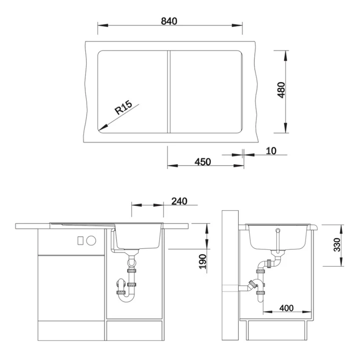 Blanco ZIA 45 SL SILGRANIT mosogatótálca, vulkánszürke, excenter nélkül 527384 Blanco ZIA 45 SL SILGRANIT mosogatótálca, vulkánszürke, excenter nélkül 527384