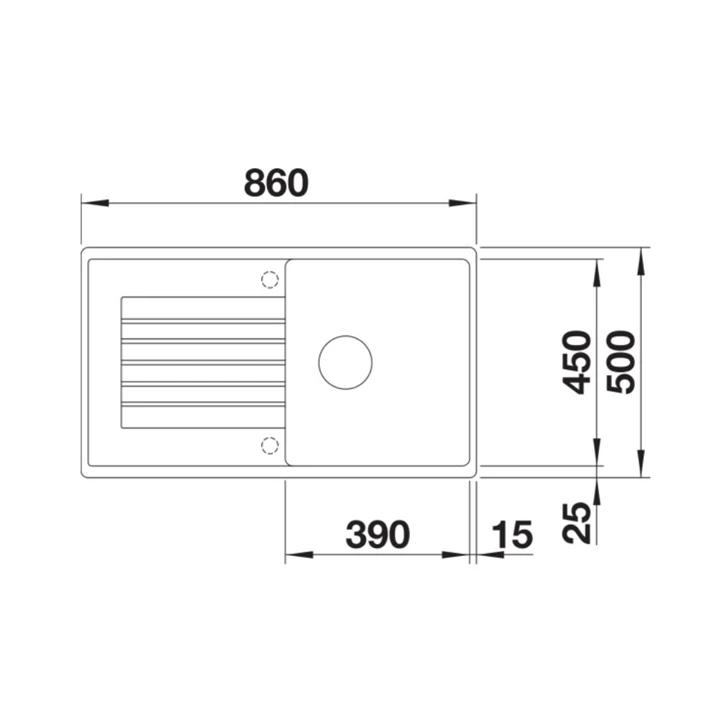 Blanco ZIA 5 S SILGRANIT mosogatótálca, törtfehér, excenter nélkül 527204 Blanco ZIA 5 S SILGRANIT mosogatótálca, törtfehér, excenter nélkül 527204