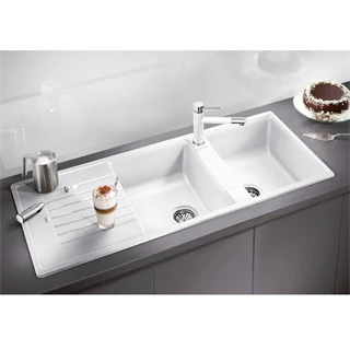 Blanco ZIA 8 S Silgranit mosogatótálca excenter nélkül, fehér 515597 Blanco ZIA 8 S Silgranit mosogatótálca excenter nélkül, fehér 515597
