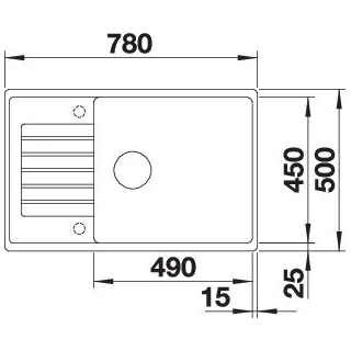 Blanco ZIA XL 6 S COMPACT silgranit mosogatótálca, antracit, excenter nélkül 523273 Blanco ZIA XL 6 S COMPACT silgranit mosogatótálca, antracit, excenter nélkül 523273