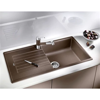 Blanco ZIA XL 6 S Silgranit mosogatótálca excenter nélkül, fekete 526024 Blanco ZIA XL 6 S Silgranit mosogatótálca excenter nélkül, fekete 526024