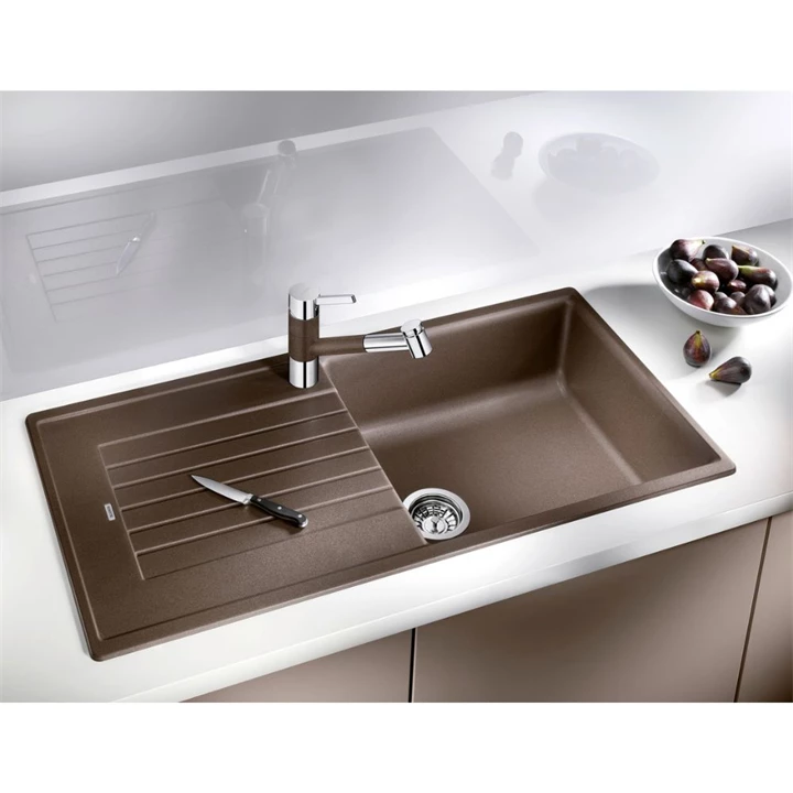 Blanco ZIA XL 6 S Silgranit mosogatótálca excenter nélkül, fekete 526024 Blanco ZIA XL 6 S Silgranit mosogatótálca excenter nélkül, fekete 526024