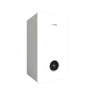 Bosch GC5700iW P-35 fali kondenzációs fűtő gázkazán 35 kW-os teljesítménnyel, beépített váltószeleppel, korrózióálló 773