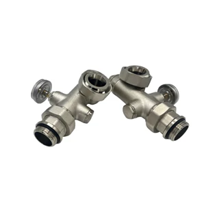 BRH szivattyúcsatlakozó osztóhoz, hőmérővel 6/4" szivattyúhollander, 1" testtel BRH224