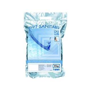 Bwt Vízkezelő berendezéshez Sanitabs fertőtlenítő adalékkal ellátott regeneráló só, 8 kg/zsák 94241CS