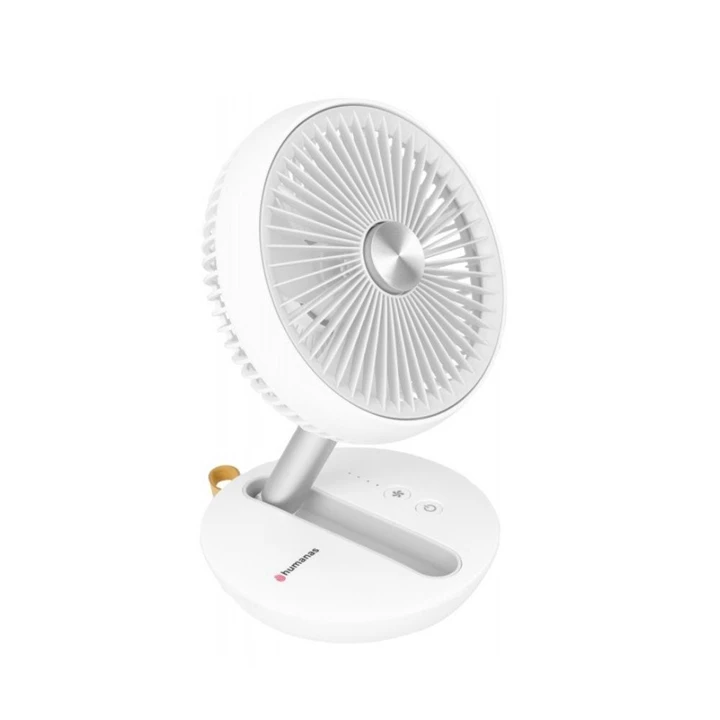 Humanas CoolAir F01 vezeték nélküli ventilátor, 15 órás működési idő, 180° dőlésszög, USB-C, 4 teljesítmény fokozat HUHS