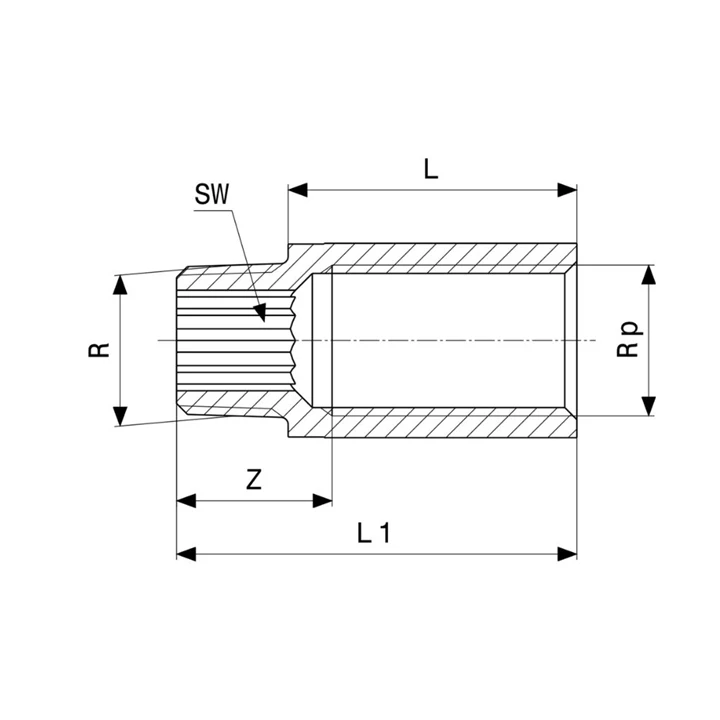 Viega csaphosszabbító 3/8" 10, vörösömtvény VG-440312 Viega csaphosszabbító 3/8" 10, vörösömtvény VG-440312