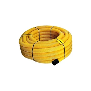 Pipelife PVC-U bordázott perforálatlan dréncső NA50, 50 m/tekercs NA050BORD.CSO.S50