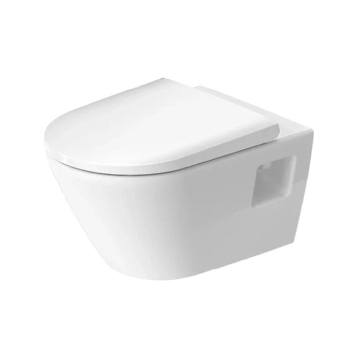 Duravit D-Neo öblítőperem nélküli fali WC csésze, fehér 2578090000